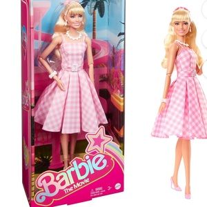 Barbie The Movie Barbie Doll, Margot Robbie as Barbie in Pink Gingham Dress